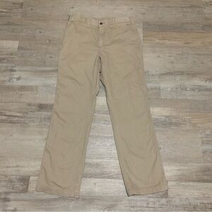 Carhartt 100095-285 Relaxed Fit Beige Cotton Workwear Mens Pants 34x32